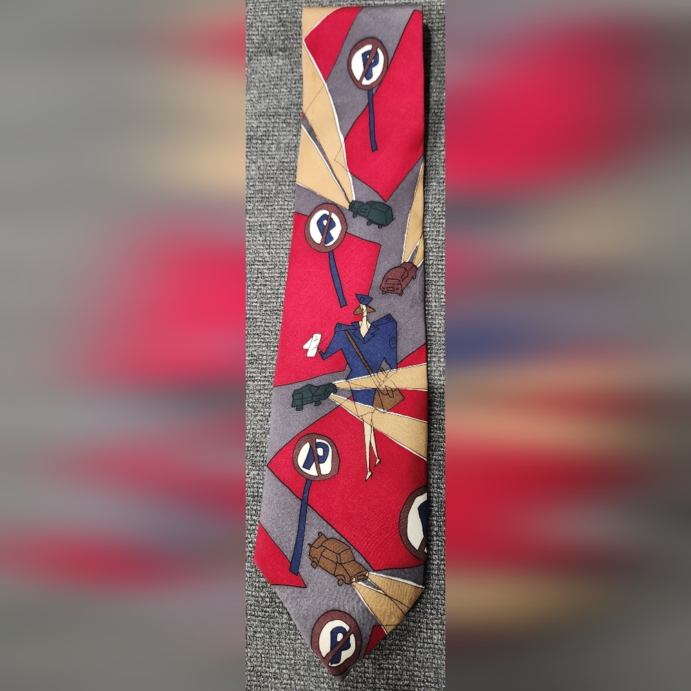 Vintage 90s Beatles Themed Necktie, Lovely Rita Meter Maid